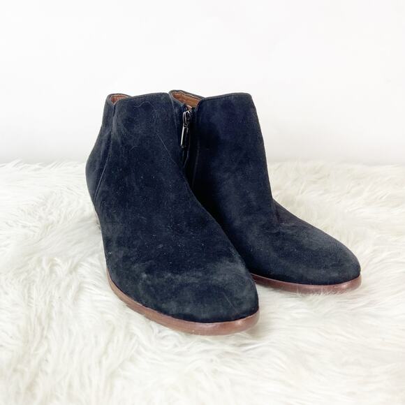 Sam Edelman 6.5 M Womens Black Suede Petty Ankle Booties - Picture 1 of 8